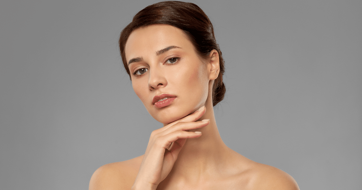 demolish-your-double-chin-using-the-best-double-chin-treatments-the-new-england-center-for-body-sculpting-boston-ma woman with her chin up