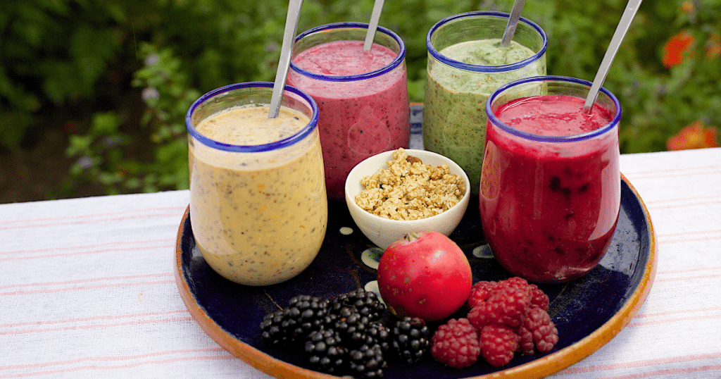 An image of mixed smoothies.